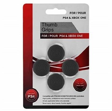 Set di 4 grip gommini in silicone per stick analogici pad PS4/XONE (Black)