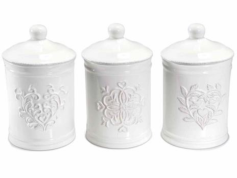 Kasanova - Set barattoli in ceramica dal design semplice, perfetti per  essere sfoggiati in cucine dal gusto shabby chic, ma non solo. Scopri la  selezione online:  e nei negozi #KASANOVA