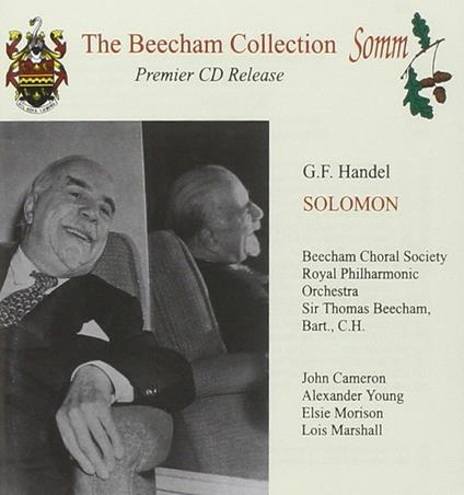 Solomon - CD Audio di Sir Thomas Beecham,Georg Friedrich Händel
