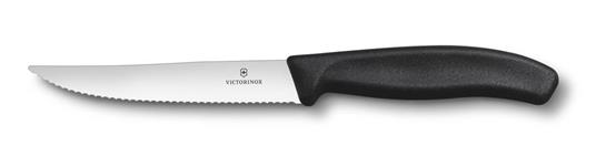 Vicotinox coltello bistecca medio, lama ondulata cm 12