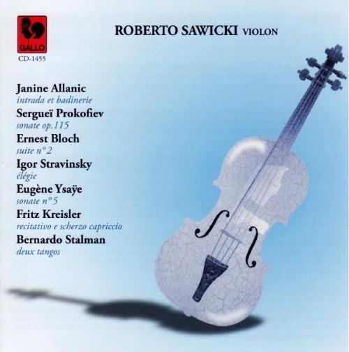 Roberto Sawicki: Violon Solo - CD Audio