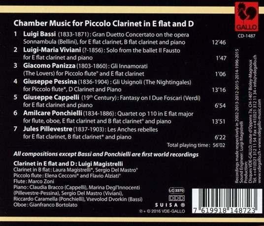 Musica da Camera per Piccolo - CD Audio di Luigi Magistrelli - 2
