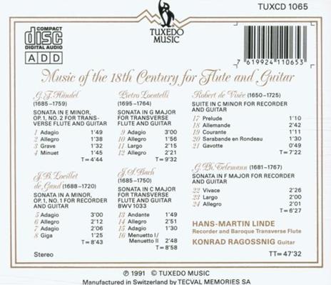 Musik D. 18. Jahrhunderts - CD Audio - 2