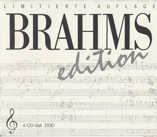 Johannes Brahms Edition - CD Audio di Johannes Brahms
