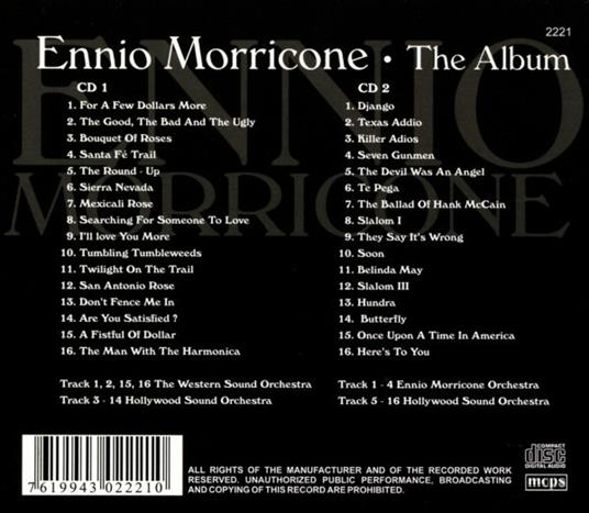 Album (Colonna sonora) - CD Audio di Ennio Morricone - 2