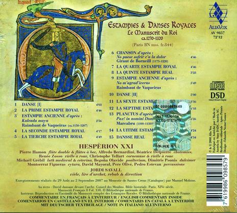 Estampies & Danses Royales - CD Audio di Jordi Savall - 2