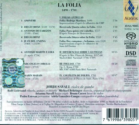 La Folia - SuperAudio CD ibrido di Jordi Savall - 2