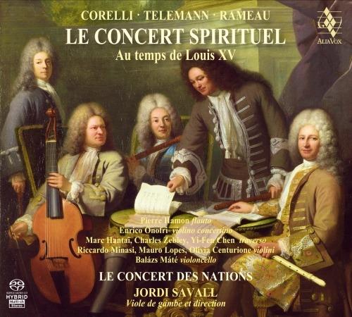 Le Concert Spirituel ai tempi di Luigi XV - SuperAudio CD ibrido di Jean-Philippe Rameau,Georg Philipp Telemann,Franco Corelli,Jordi Savall,Le Concert des Nations