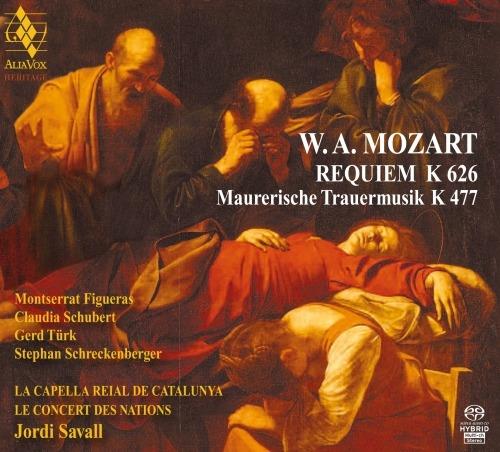 Requiem - Musica funebre massonica - SuperAudio CD ibrido di Wolfgang Amadeus Mozart,Jordi Savall,Montserrat Figueras,Le Concert des Nations,Capella Reial de Catalunya