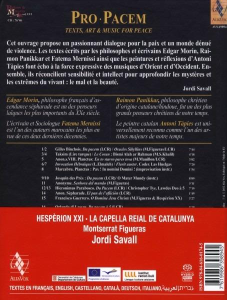 Pro Pacem ( + Libro) - SuperAudio CD ibrido di Jordi Savall,Montserrat Figueras,Capella Reial de Catalunya,Hespèrion XXI - 2