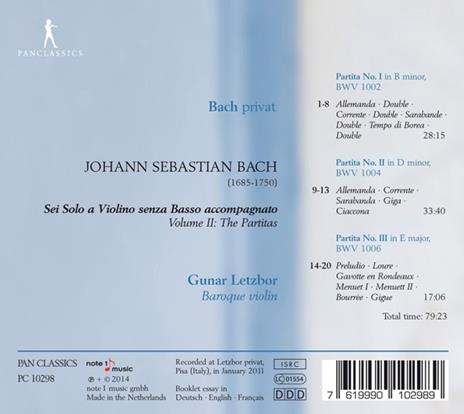 Partitas V. 2 - CD Audio di Johann Sebastian Bach - 2