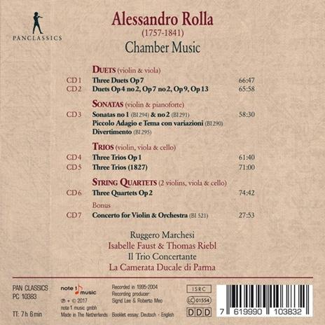 Musica da Camera - CD Audio di Alessandro Rolla - 2