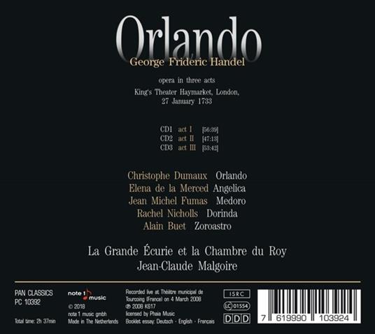Orlando - CD Audio di Georg Friedrich Händel - 2
