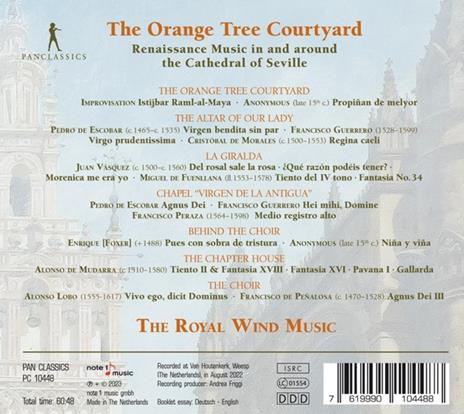 Orange Tree Courtyard - Renaissance Music In And Around The Cathedral Of Seville - CD Audio di Royal Wind Music - 2