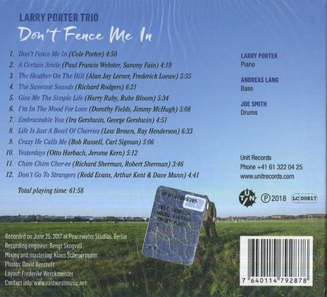 Don't Fence Me in - CD Audio di Larry Porter - 2