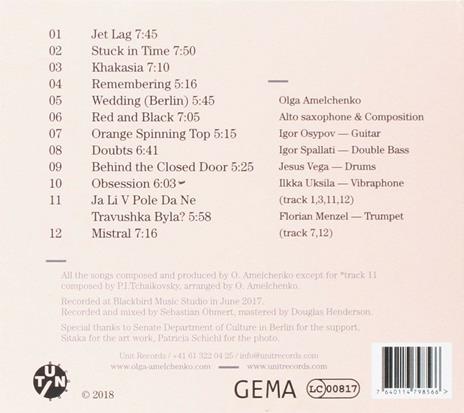 Shaping Motions - CD Audio di Olga Amelchenko - 2