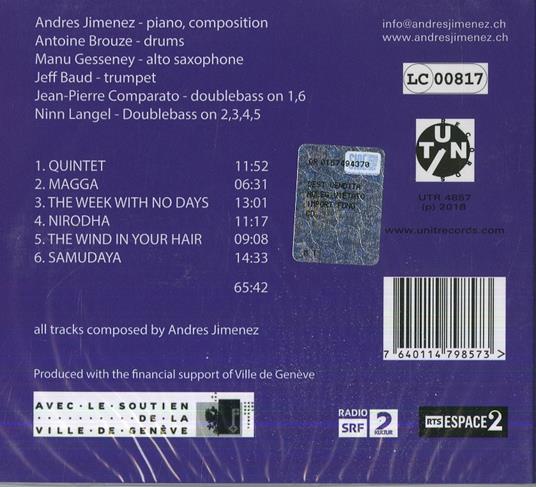Live - CD Audio di Andres Jimenez - 2