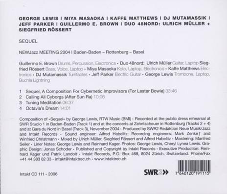 Sequel - CD Audio di George Lewis - 2