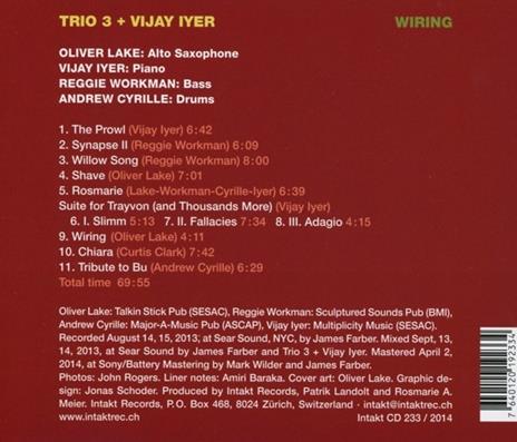 Wiring - CD Audio di Trio 3,Vijay Iyer - 2