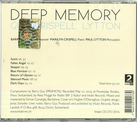 Deep Memory - CD Audio di Marilyn Crispell,Barry Guy,Paul Lytton - 2
