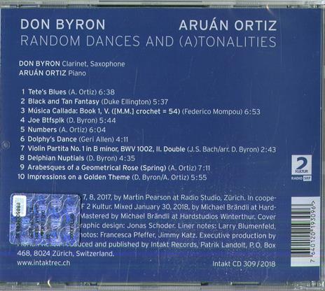 Random Dances and (A)Tonalities - CD Audio di Don Byron,Aruan Ortiz - 2