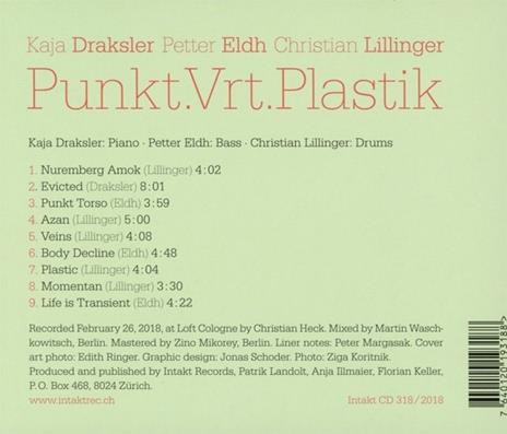 Punkt.Vrt.Plastik - CD Audio di Christian Lillinger,Kaja Draksler,Petter Eldh - 2