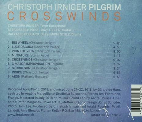 Crosswinds - CD Audio di Christoph Irniger - 2