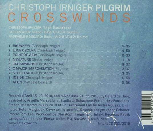 Crosswinds - CD Audio di Christoph Irniger - 2