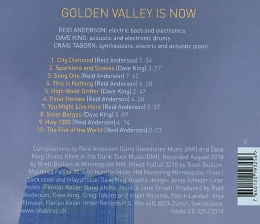 Golden Valley Is Now - CD Audio di Reid Anderson - 2