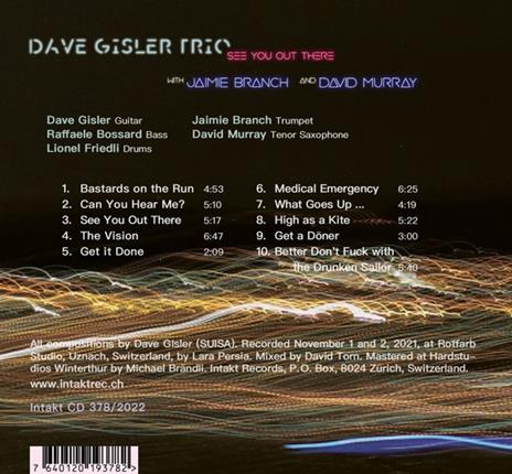 See You Out There - CD Audio di Dave Gisler - 2