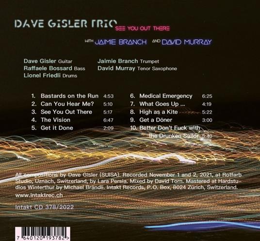 See You Out There - CD Audio di Dave Gisler - 2