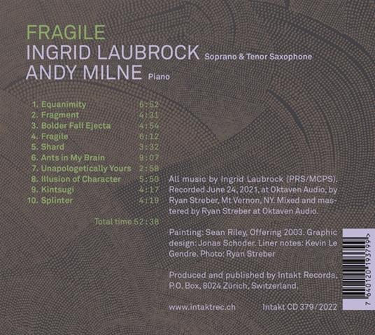 Fragile - CD Audio di Ingrid Laubrock - 2
