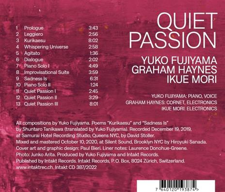 Quiet Passion - CD Audio di Yuko Fujiyama - 2