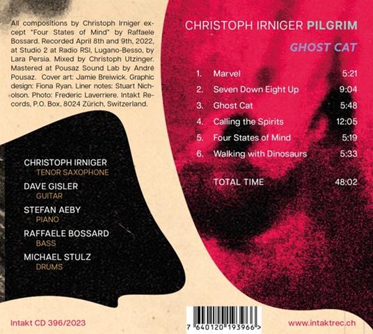 Ghost Cat - CD Audio di Christoph Irniger - 2