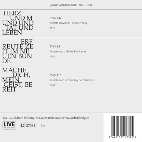 Cantata n.29 - CD Audio di Johann Sebastian Bach - 2