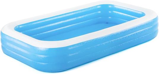 Bestway 54009 Piscinetta per bambini, rettangolare, 305x183x56 cm, Blu