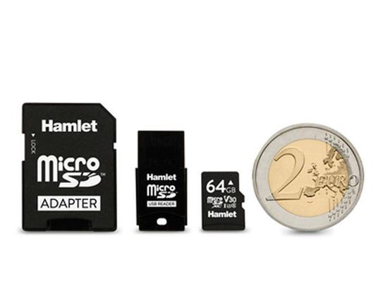 Hamlet XSD064-U3V30 memoria flash 64 GB MicroSD Classe 10 - 4