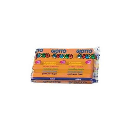 Pasta da modellare Giotto Pongo. Panetto 450 g. Arancione