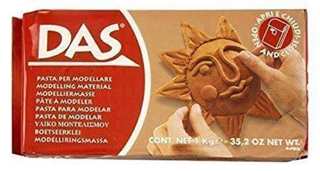 Pasta da modellare Das Panetto 1 kg Terracotta - 58