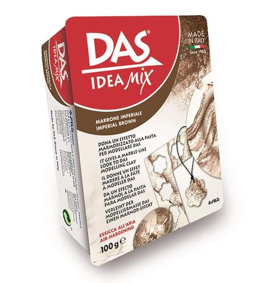 Pasta da modellare marmorizzante DAS Idea Mix 100 g. Marrone imperiale - 2