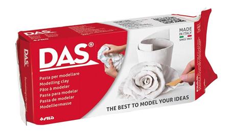 Pasta da modellare Das Panetto 500 g Bianco