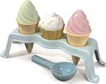 Set 2 coni gelato e cupcake con supporto