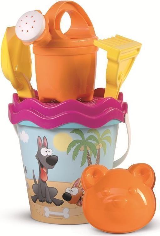 Set Mare Paletta, Rastrello, Formine E Annaffiatoio Crazy Dog