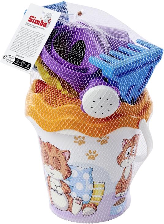 Set Mare Paletta, Rastrello, Formine E Annaffiatoio Funny Cat