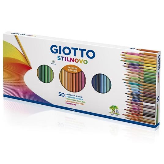 Pastelli Giotto Stilnovo 50 pezzi con Temperamatite - 2