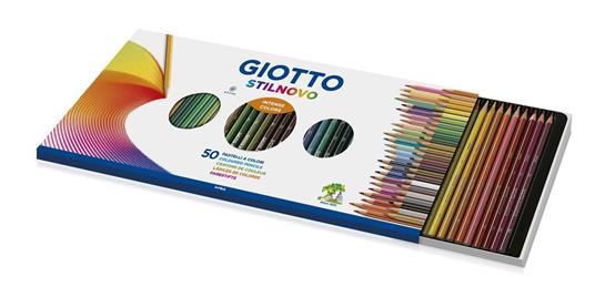 Pastelli Giotto Stilnovo 50 pezzi con Temperamatite - 3