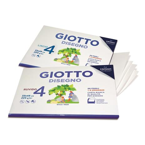 Album da disegno carta liscia Giotto Album Disegno 4 24 fogli 224 g/m2 - 33x48cm - 3