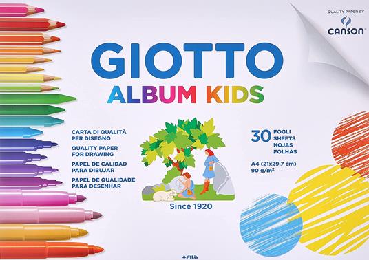 Album da disegno Giotto Album Kids A3 30 fogli 90 g/m2 - Giotto -  Cartoleria e scuola