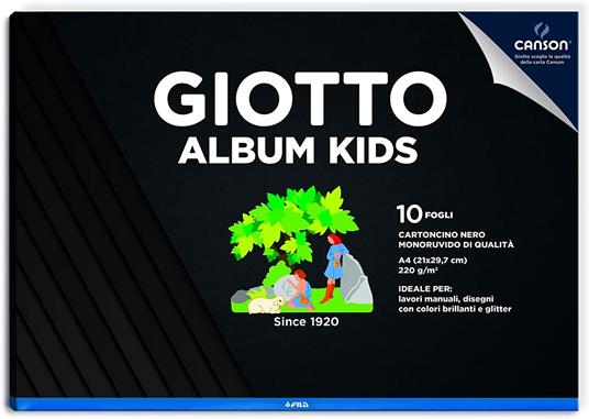 Album carta colorata liscia Giotto Album Kids A4 20 fogli 120 g/m2 - 5