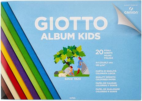 Album carta colorata liscia Giotto Album Kids A4 20 fogli 120 g/m2 - 6